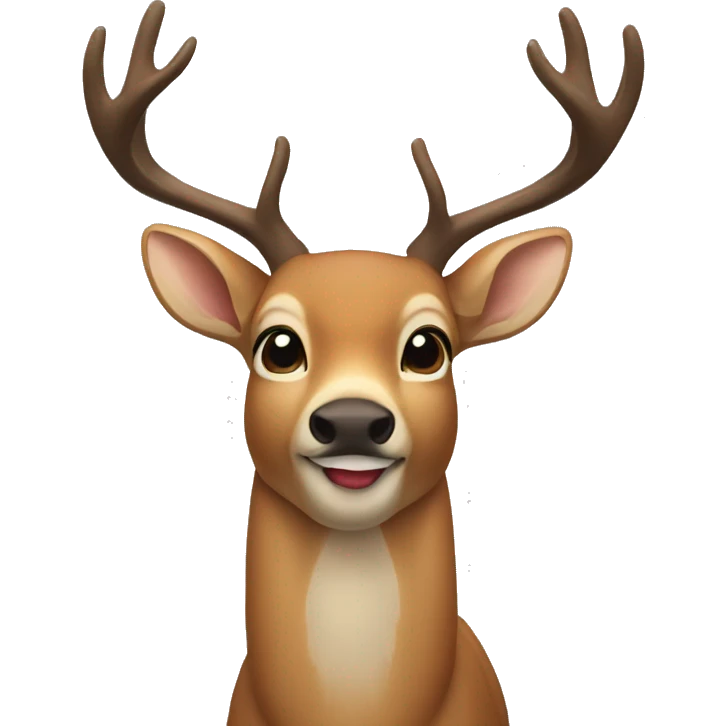 Deer with no mouth  emoji