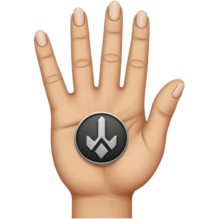 hand with rock symbol with the middle and index finger crossing over, middle behind index emoji