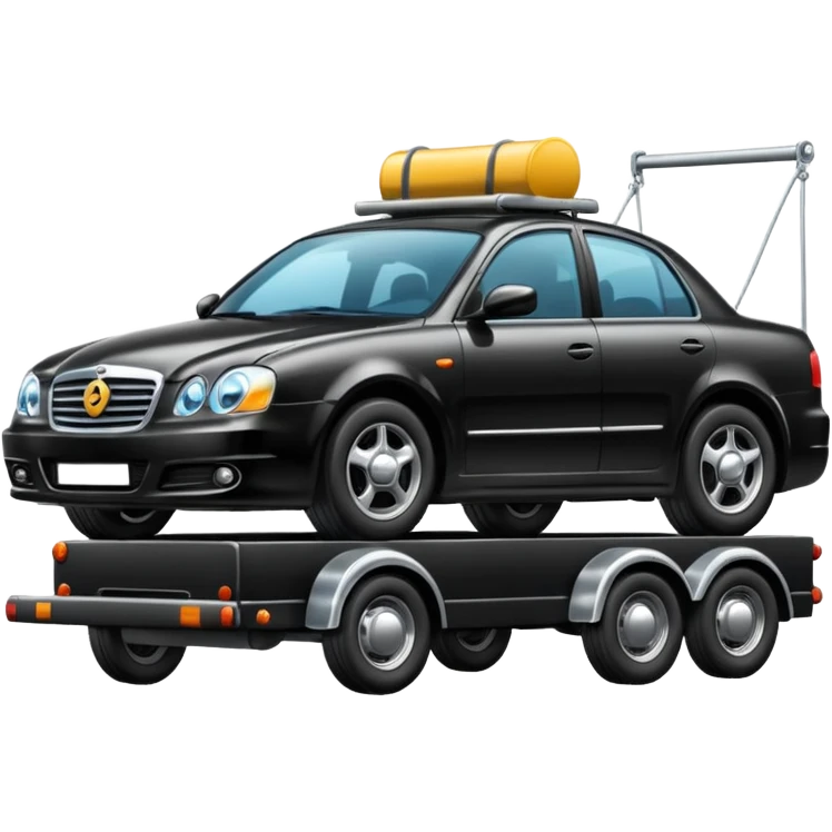 car towing a trailer emoji