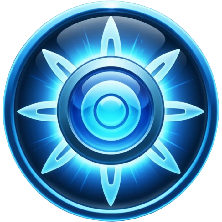 high tech space energy shield emoji