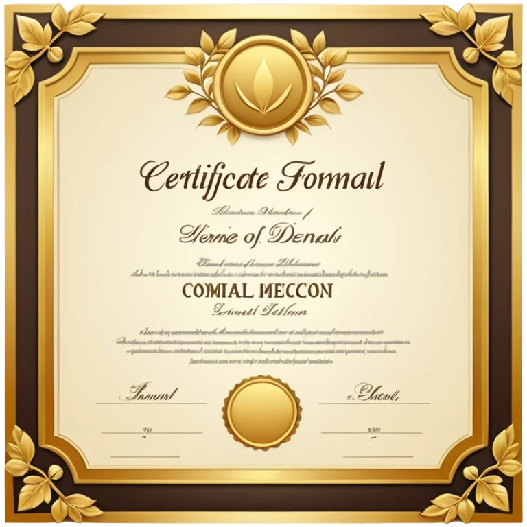 certificate emoji
