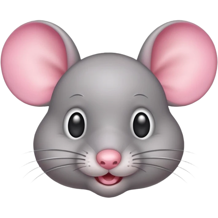 Funny cute mouse giving a side eye emoji