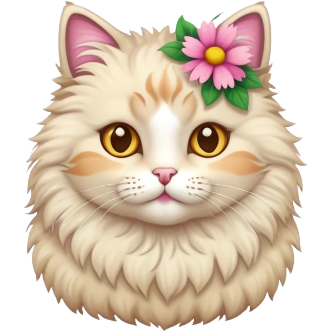 Flower cat emoji