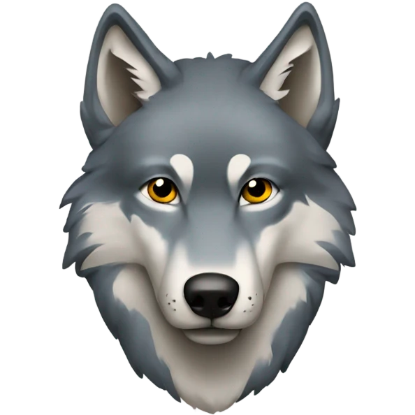 Blind wolf emoji