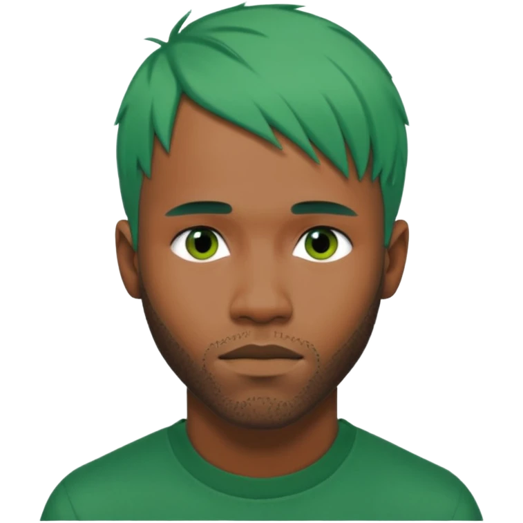 frank ocean with green hair emoji  emoji