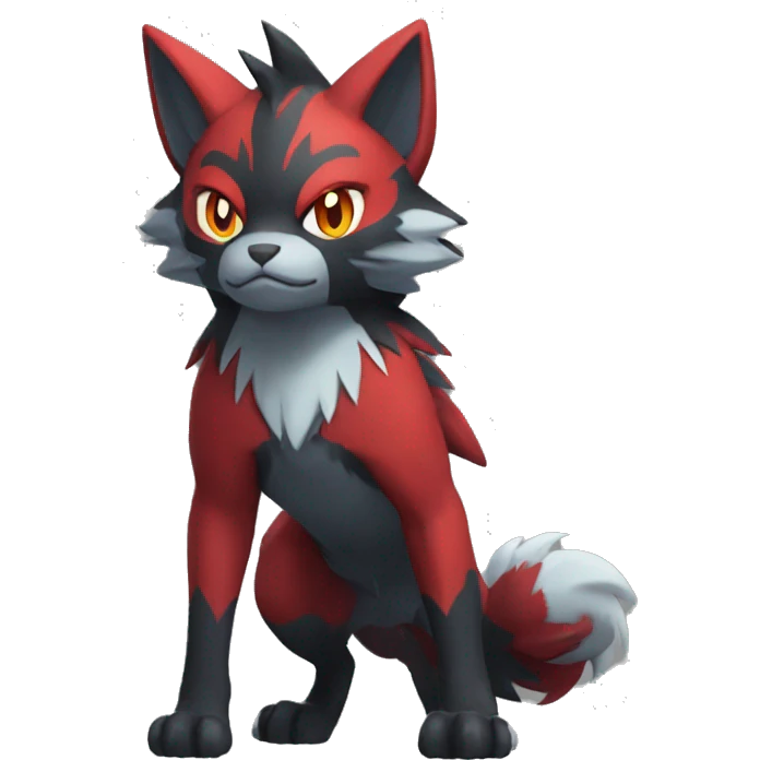 Litten-Zoroark full body emoji