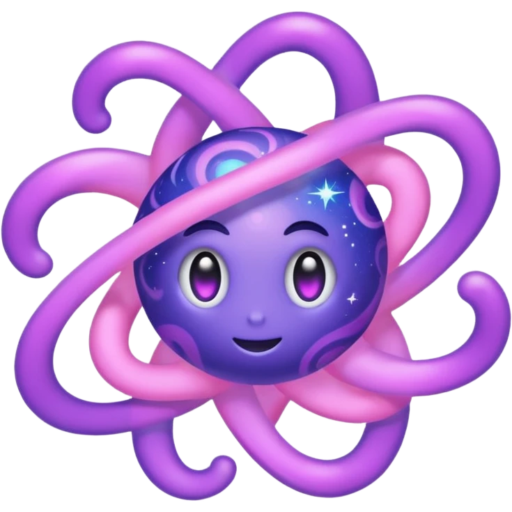 Pokemon legendary purple and pink cosmog emoji