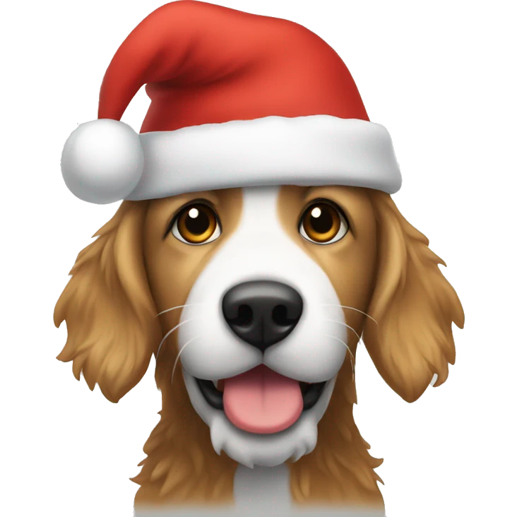 Doodle with Santa hat emoji