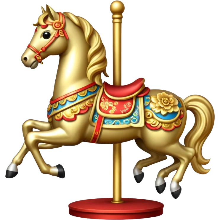 Chinese new year 马，旋转木马🎠 emoji