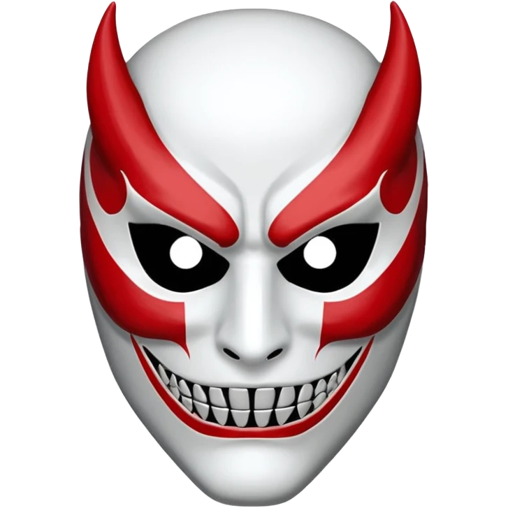 Ichigo hollow mask with red stripes emoji