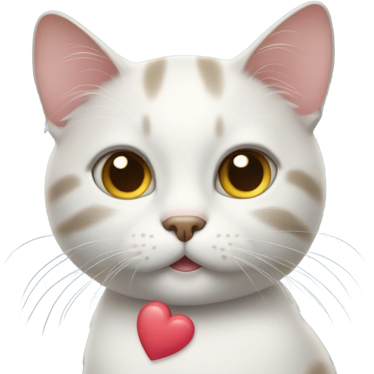 Cat with heart emoji
