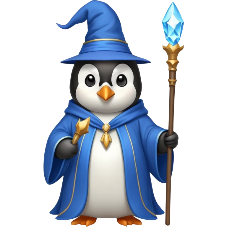 Penguin Wizard emoji