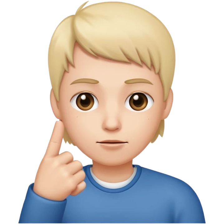 A sweet person giving the middle finger emoji