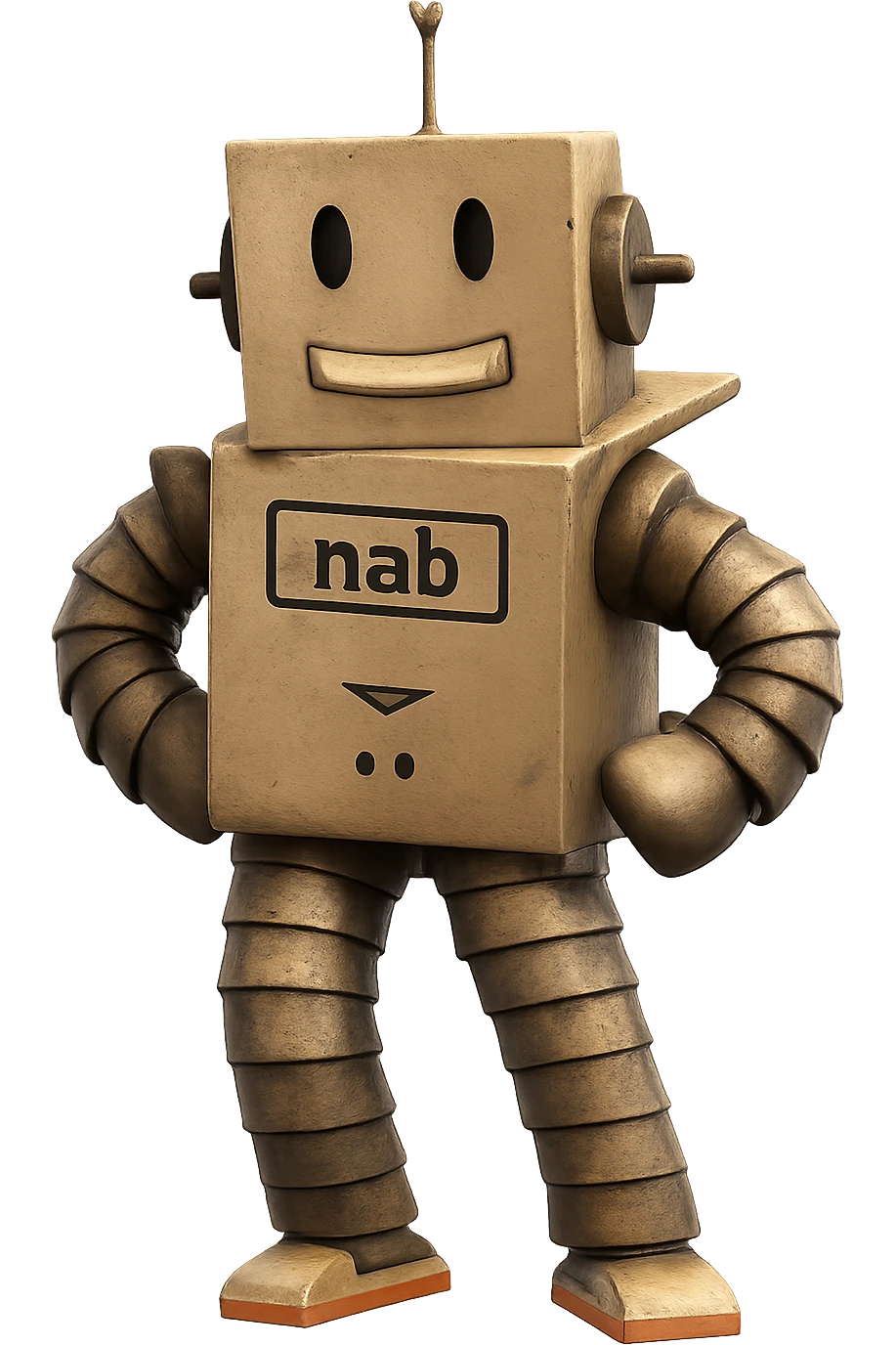 Extract only the robot character on the far left from the image, place it on a transparent background, and keep the original Roblox style and appearance. emoji