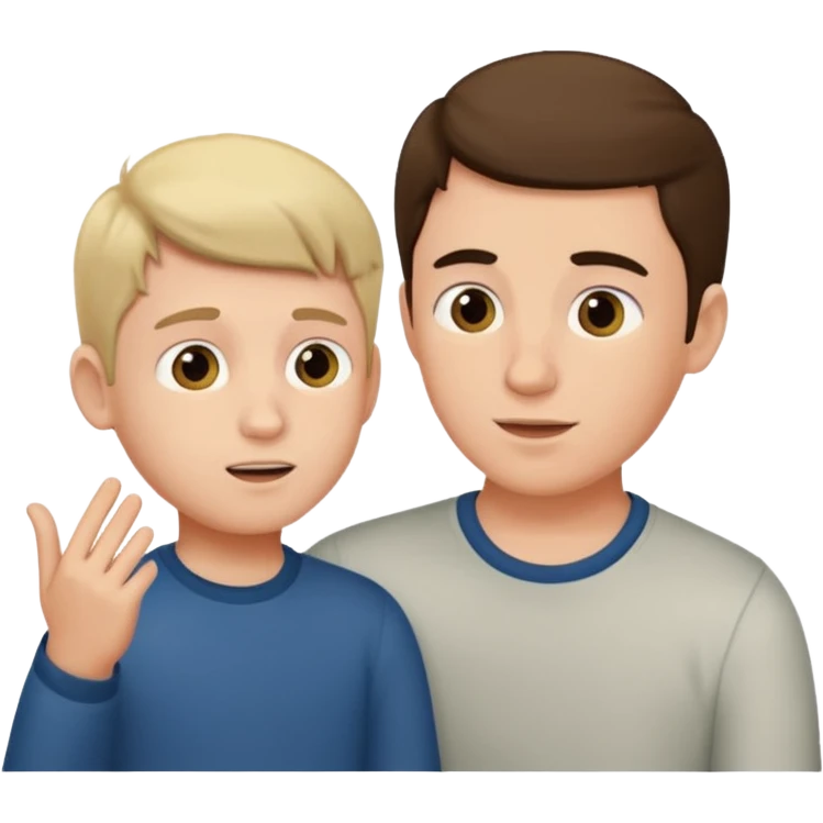 hijo habalndo con padre emoji