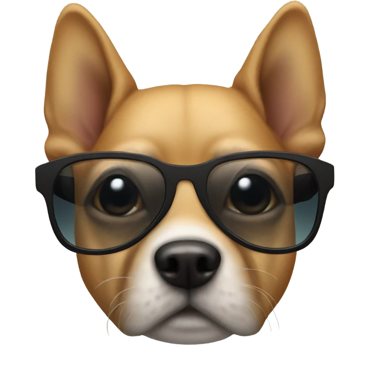 Dog with sunglasses  emoji