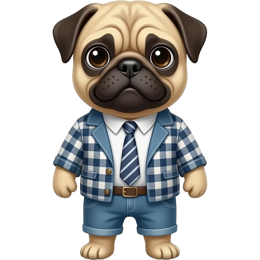 Roupa de pug emoji