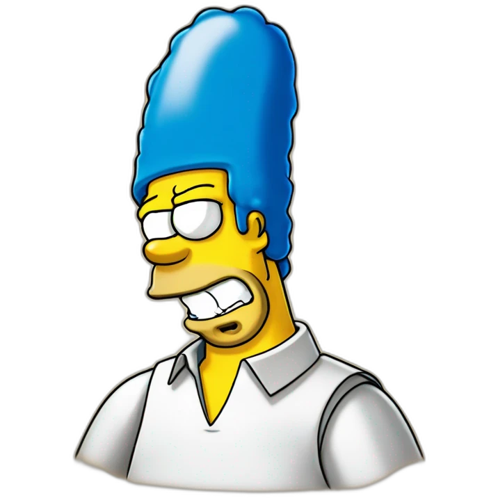 Create the wonder and delight of Homer Simpson's face emoji
