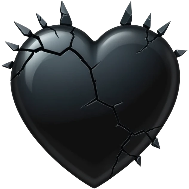 Black heart break emoji emoji
