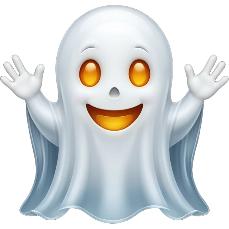 Happy ghost emoji