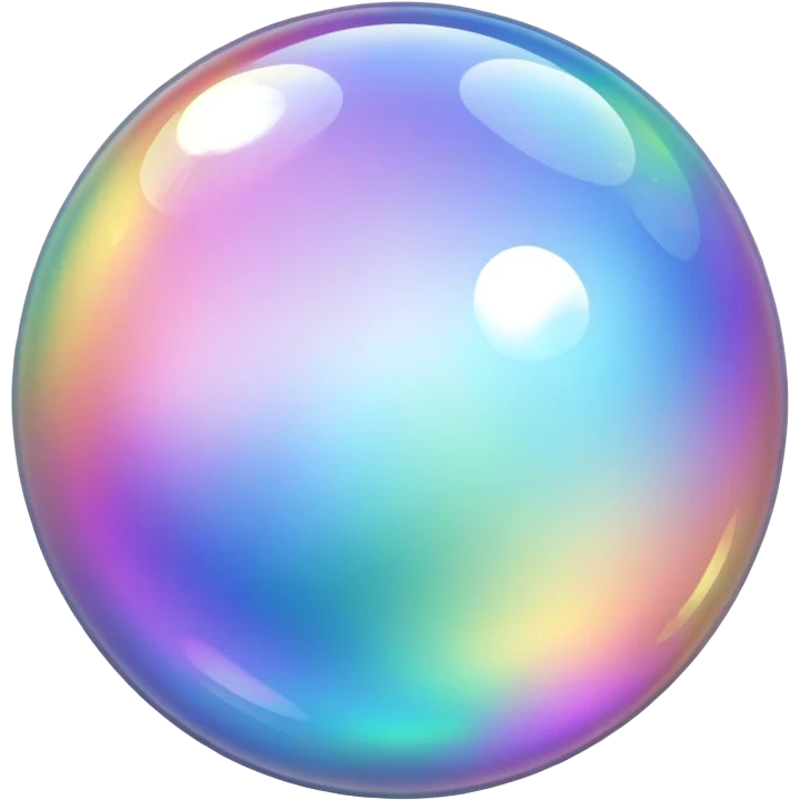 ultra realistic bubble emoji