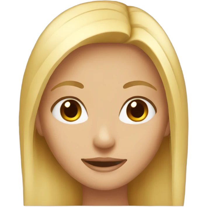 blonde girl emoji