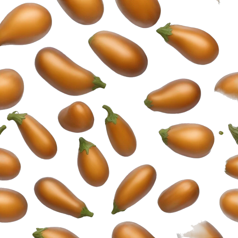 Large light orange veiny Eggplant  emoji