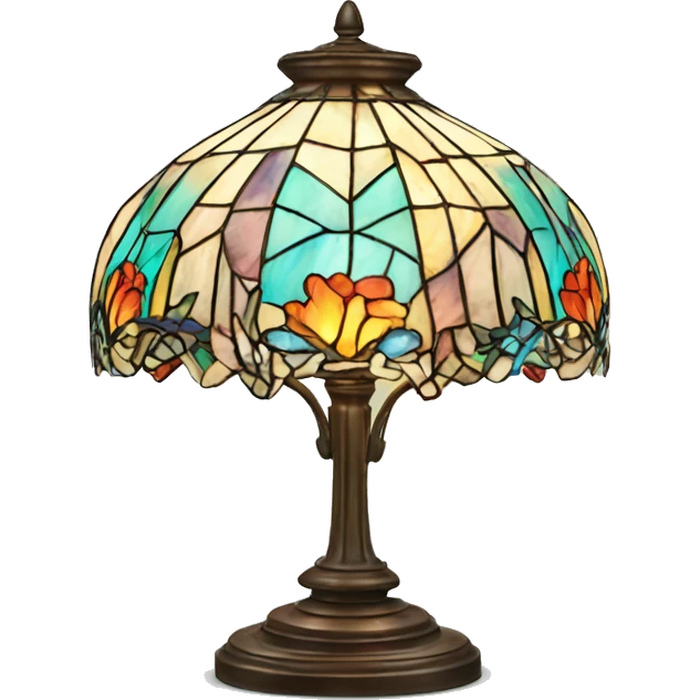 Tiffany lamp colorful emoji