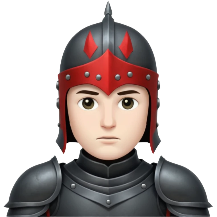 Chevalier noir emoji
