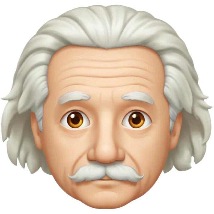 Einstein character front view emoji