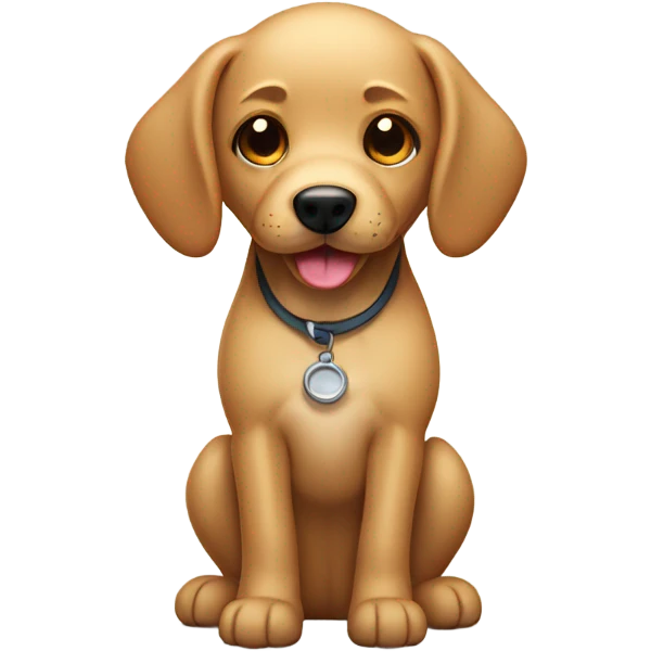 Tan laboratory dog emoji