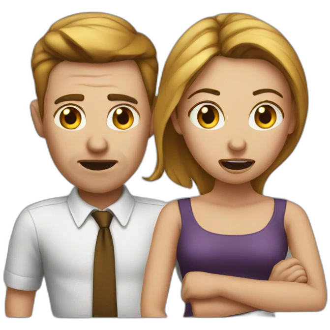 arguing couple emoji