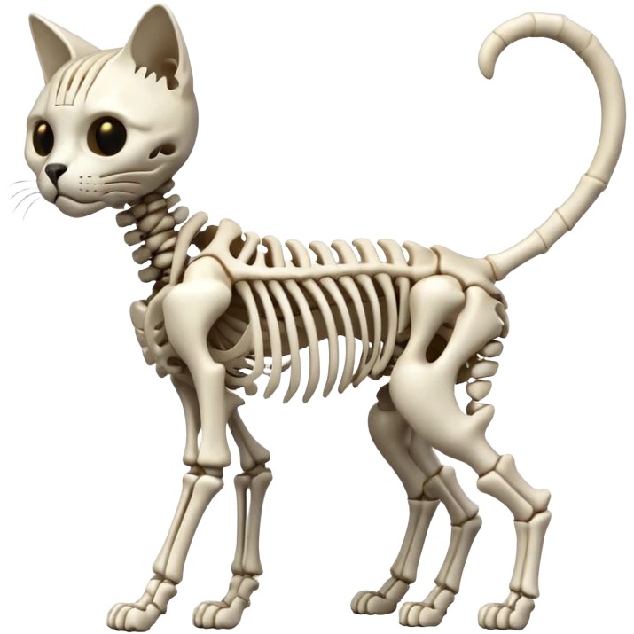 esqueleto de gato emoji