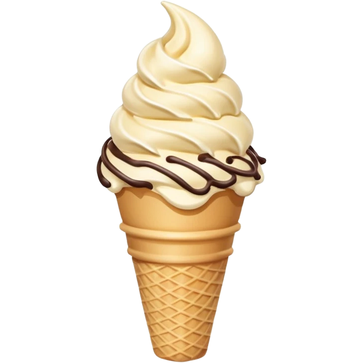 cononito de helado de vainilla kawaii emoji