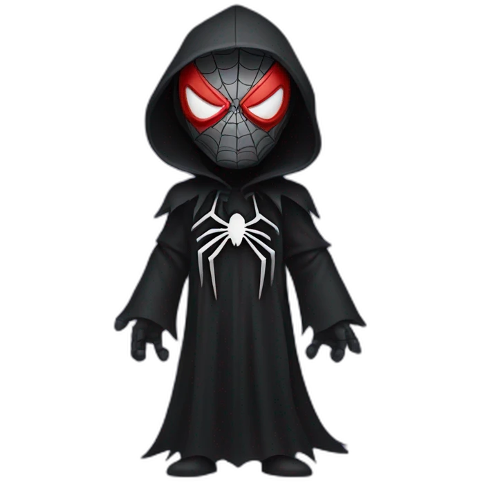 Grim Reaper dressed as Spider-Man emoji