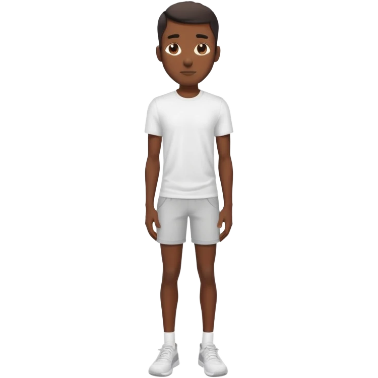 Skinny black man with gyatt full body emoji
