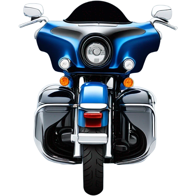 Harley Davidson Electra Glide Ultra big blue pearl and vivid black emoji