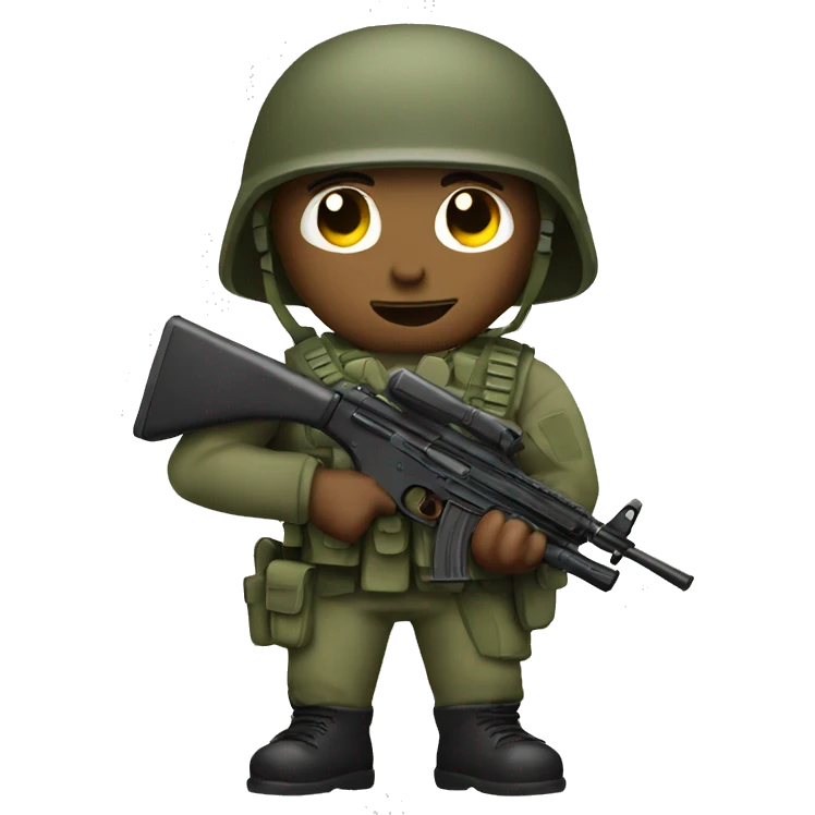 soldier with gun emoji