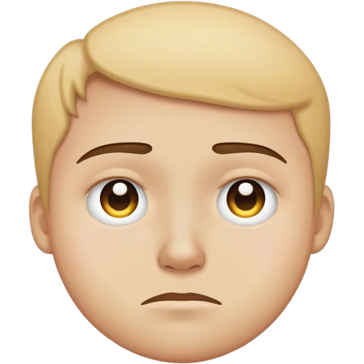 Half smile sad face emoji