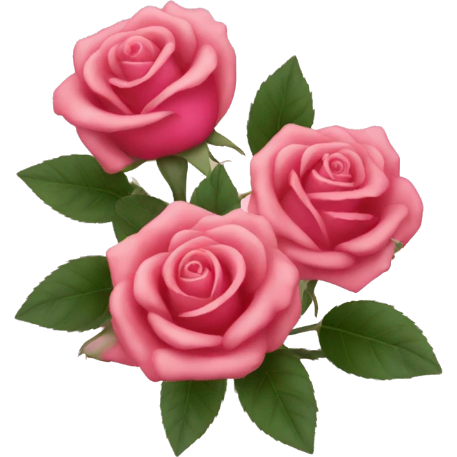 Roses in Rose emoji