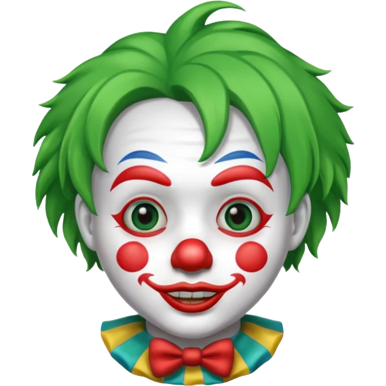 green hair clown emoji