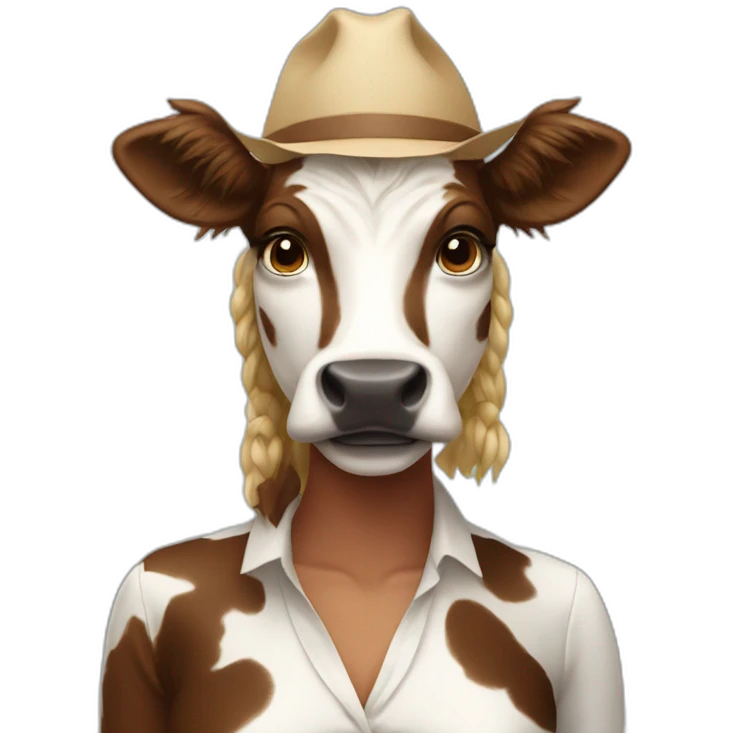 La Femme vache emoji