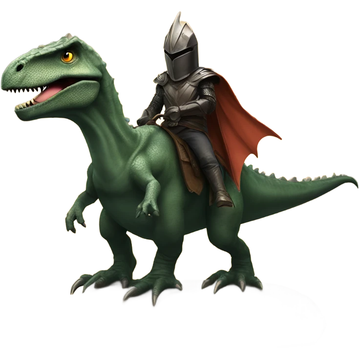 Sauron riding a dinosaur emoji