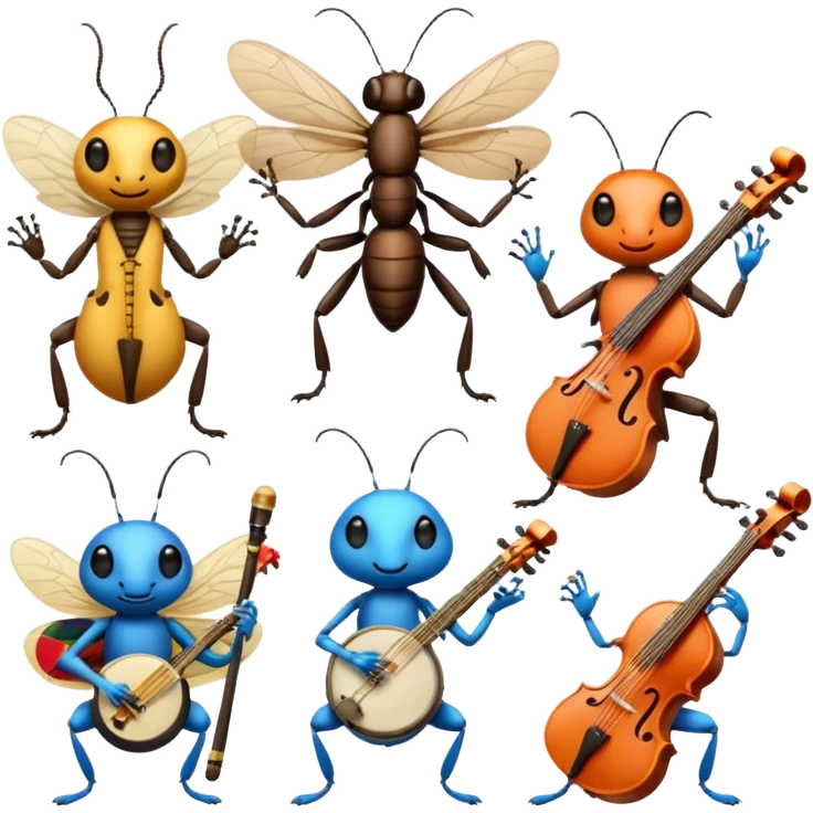 Musician Insects emoji