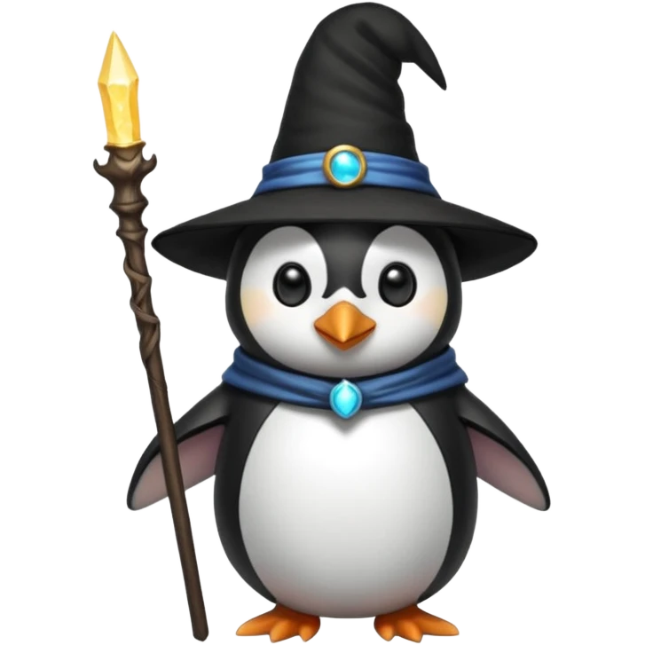 Penguin Wizard emoji