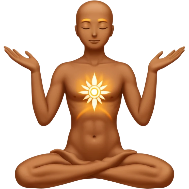  A minimal emoji-style illustration representing "KAR" (action and process).
A glowing human silhouette in motion, hands shaping energy,
symbolizing effort, discipline, and creation in progress.
No face details, no realism.
Sacred energy lines flowing through the body, hindu sacred god



 emoji