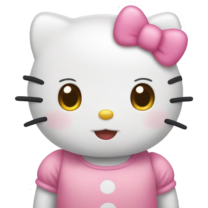 Cute Hello kitty emoji