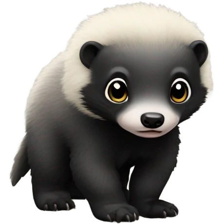 A cute honey badger baby emoji
