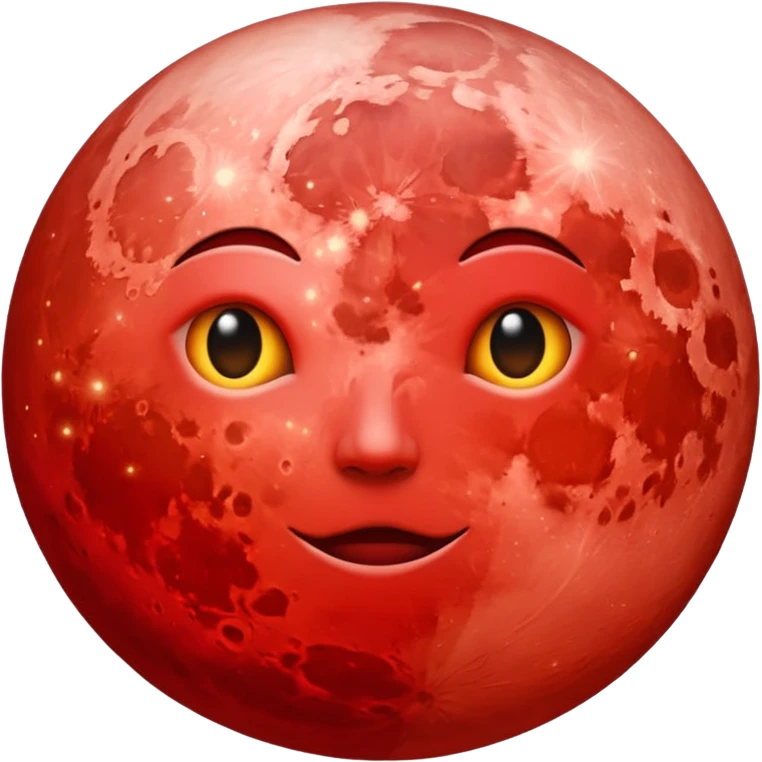 Red moon emoji
