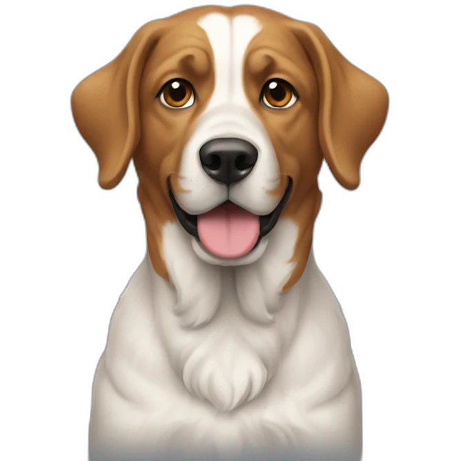 Charte sur un chien emoji